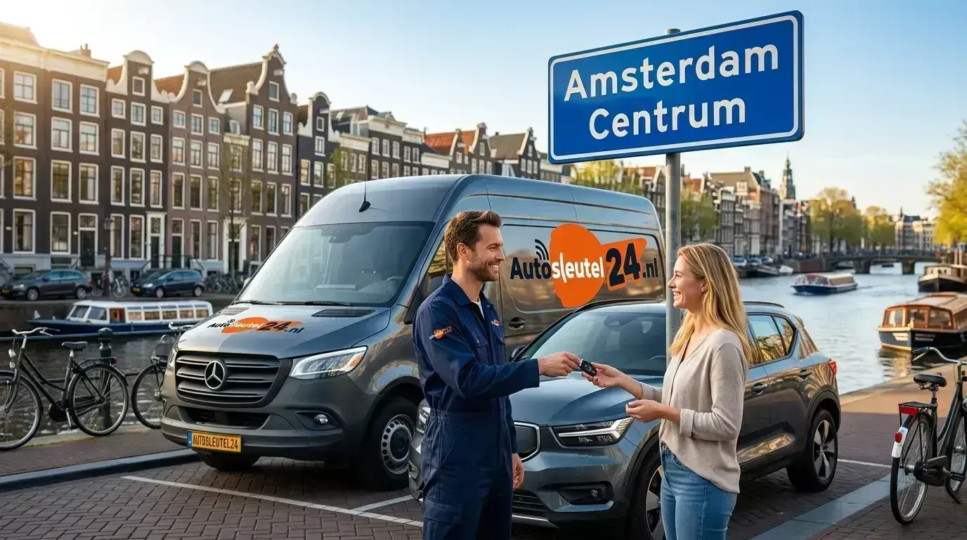 Autosleutel bijmaken Amsterdam Centrum - 24/7 service op locatie