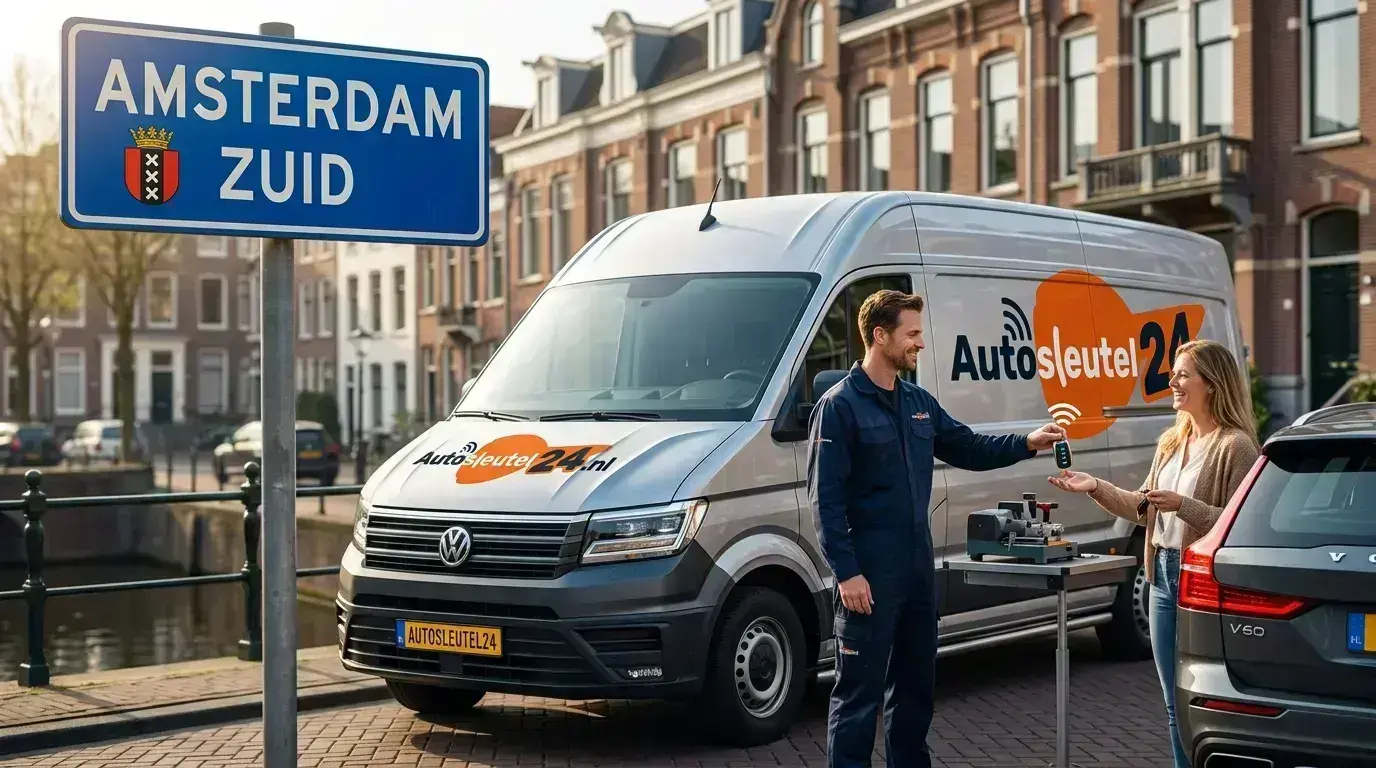 Autosleutel bijmaken Amsterdam Zuid - 24/7 service op locatie