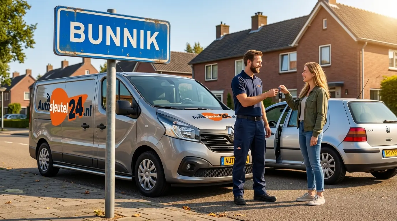 Autosleutel bijmaken Bunnik - 24/7 service op locatie