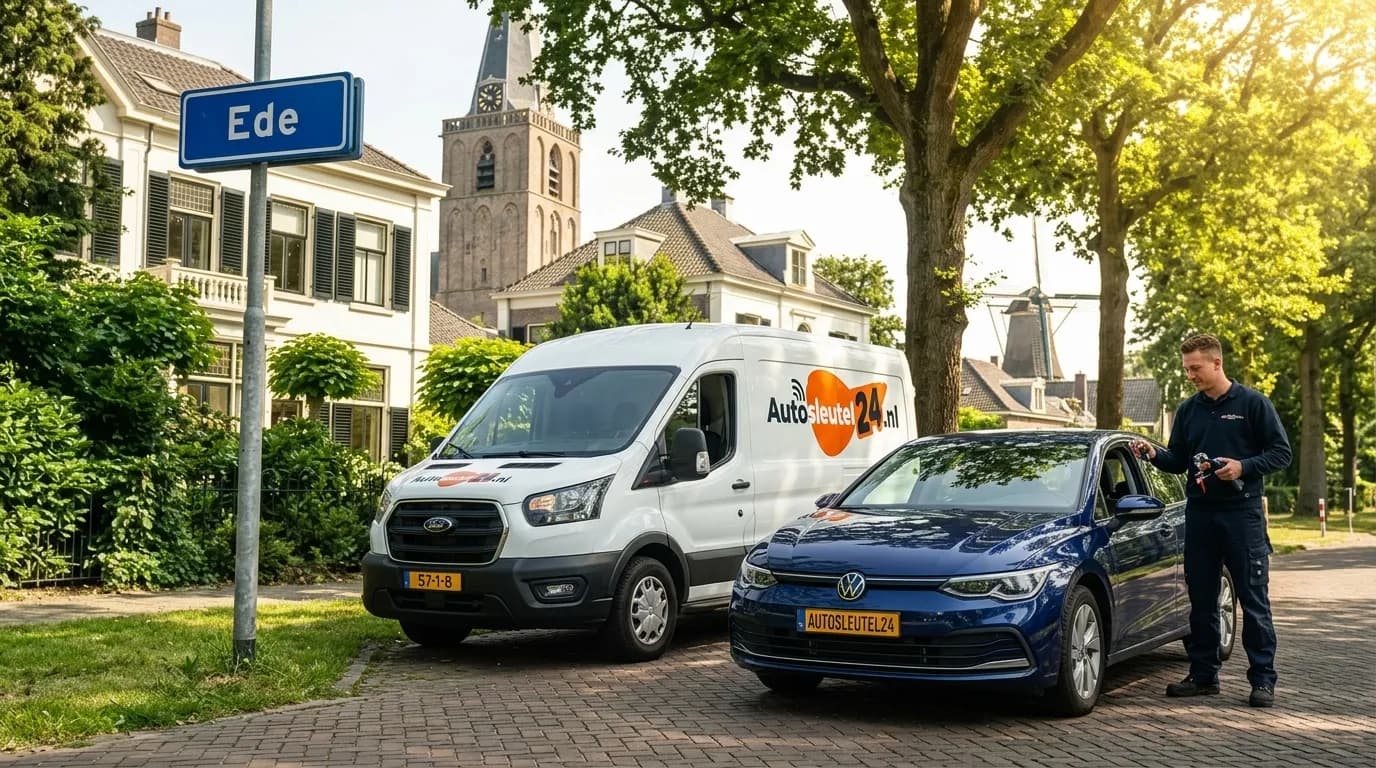 Autosleutel bijmaken Ede - 24/7 service op locatie