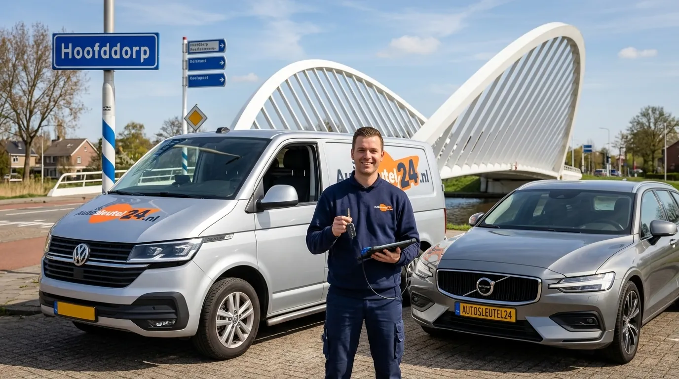 Nieuwe autosleutel bijmaken en inleren op locatie in Hoofddorp