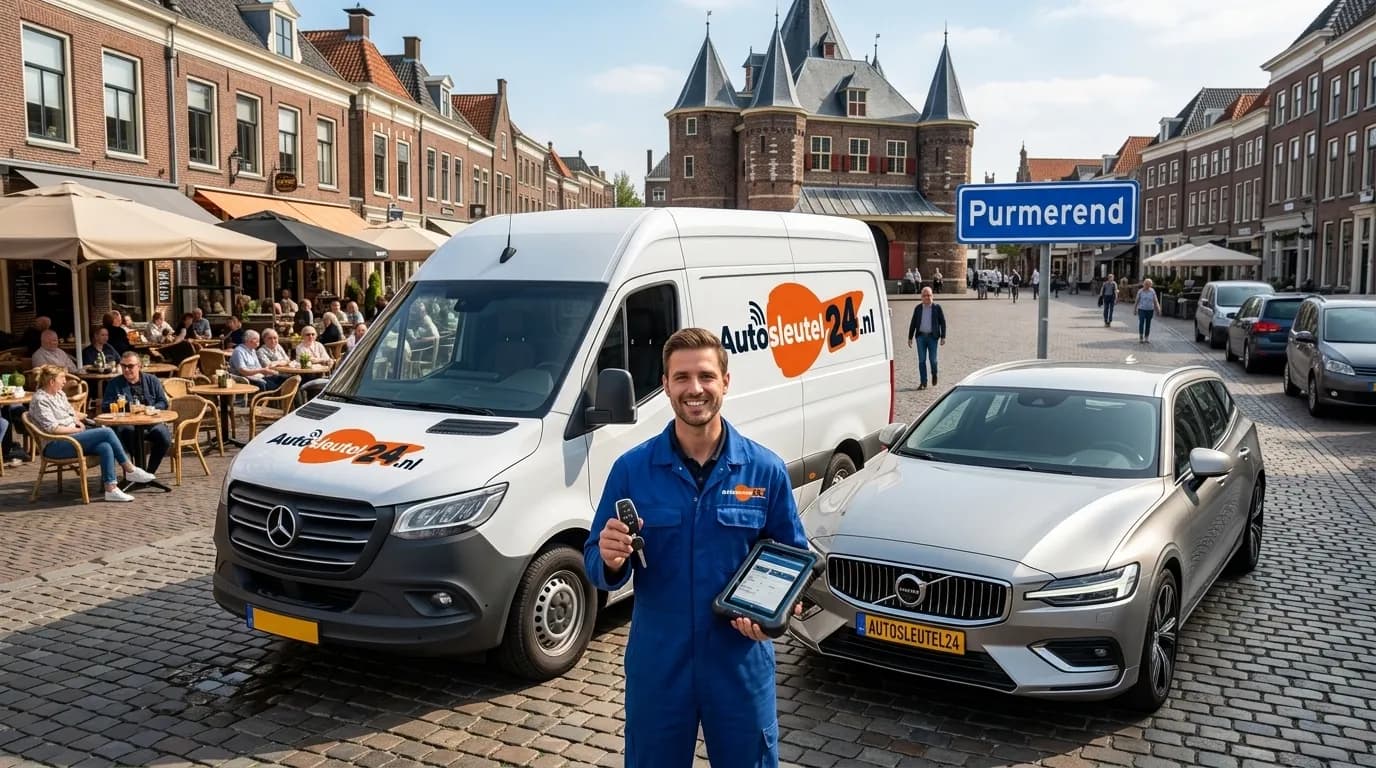 Nieuwe autosleutel bijmaken en inleren op locatie in Purmerend