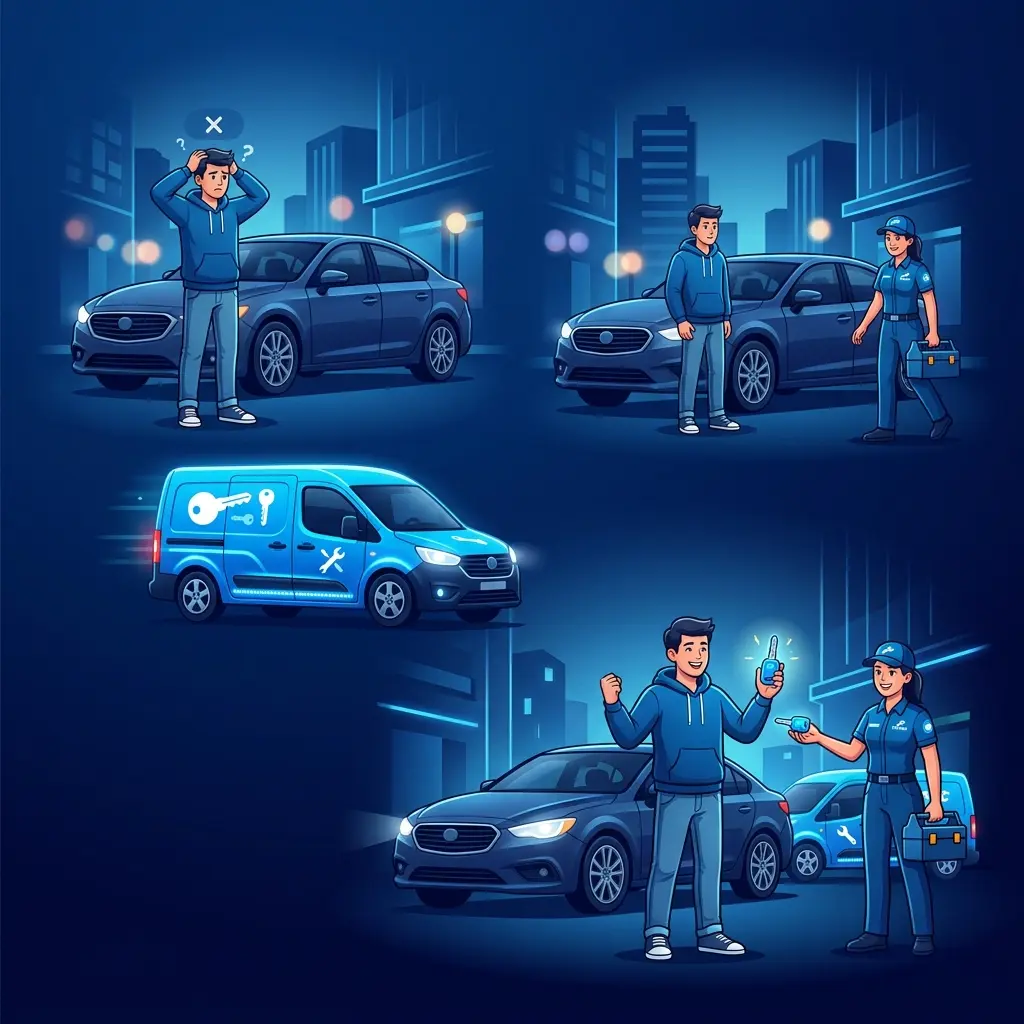Het proces van een autosleutel bijmaken op locatie: van probleem naar oplossing