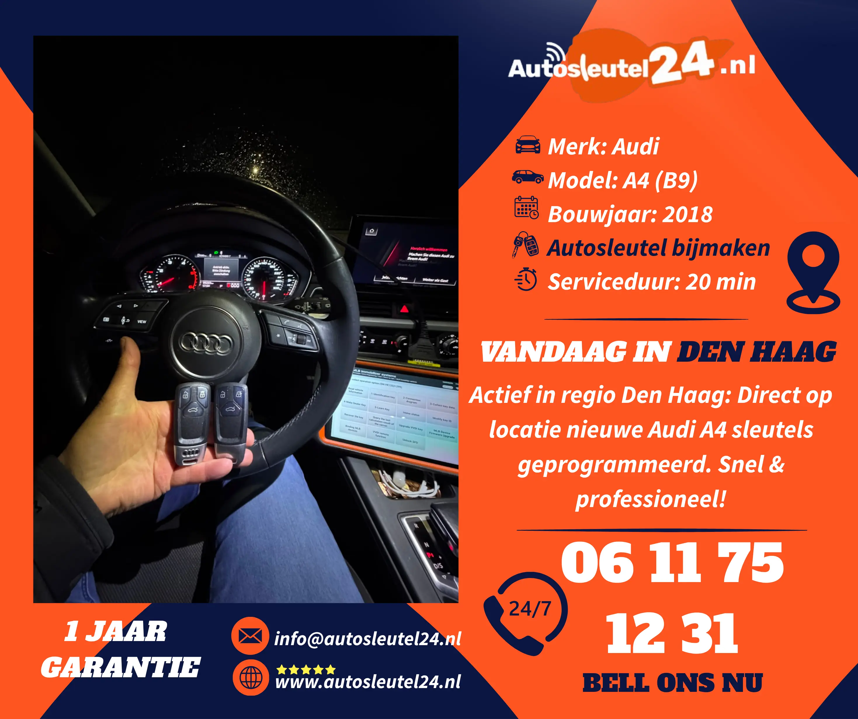 Audi autosleutel bijmaken