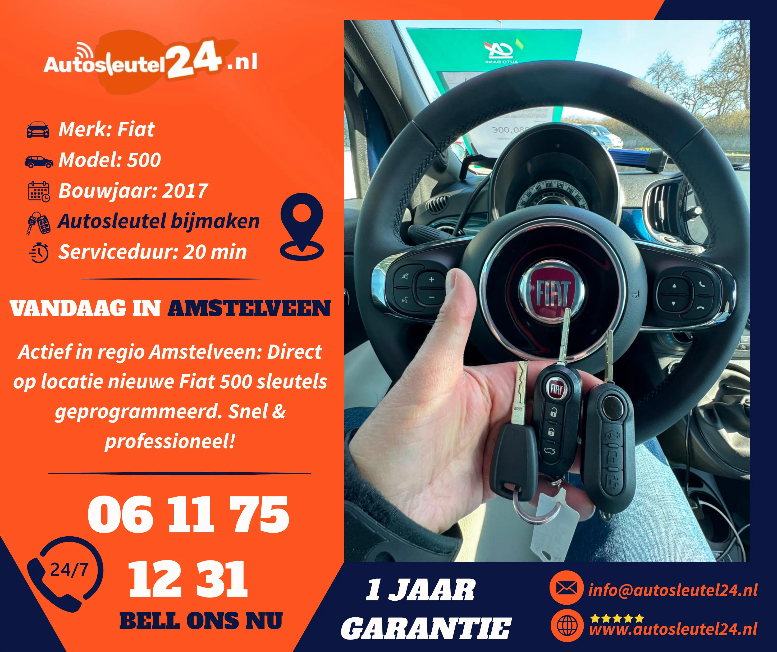 Fiat Autosleutel Bijmaken Rotterdam 2