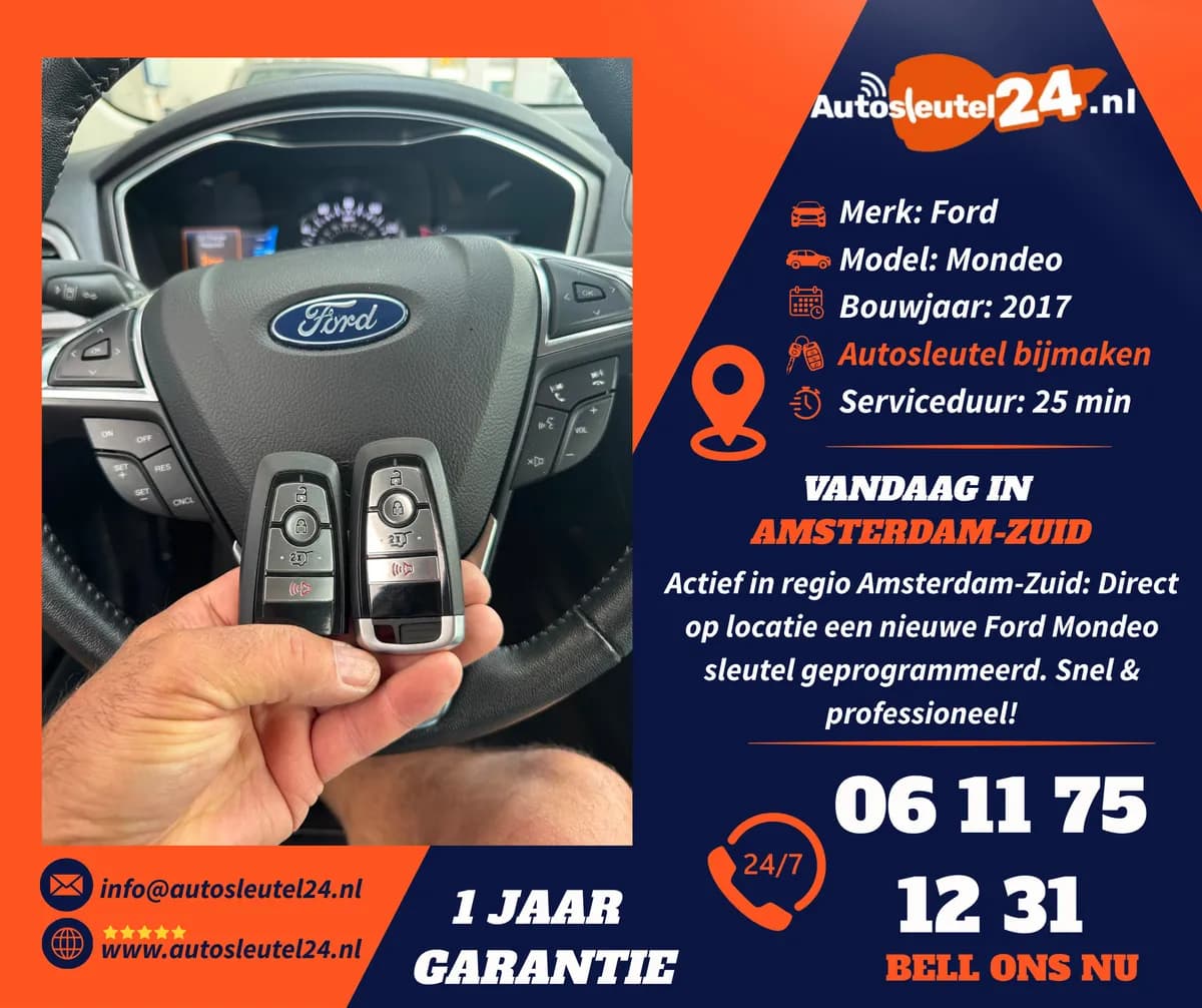 Ford autosleutel bijmaken
