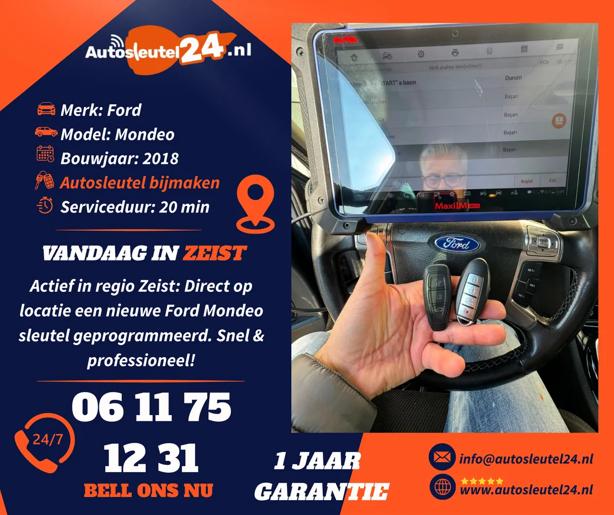 Ford autosleutel bijmaken
