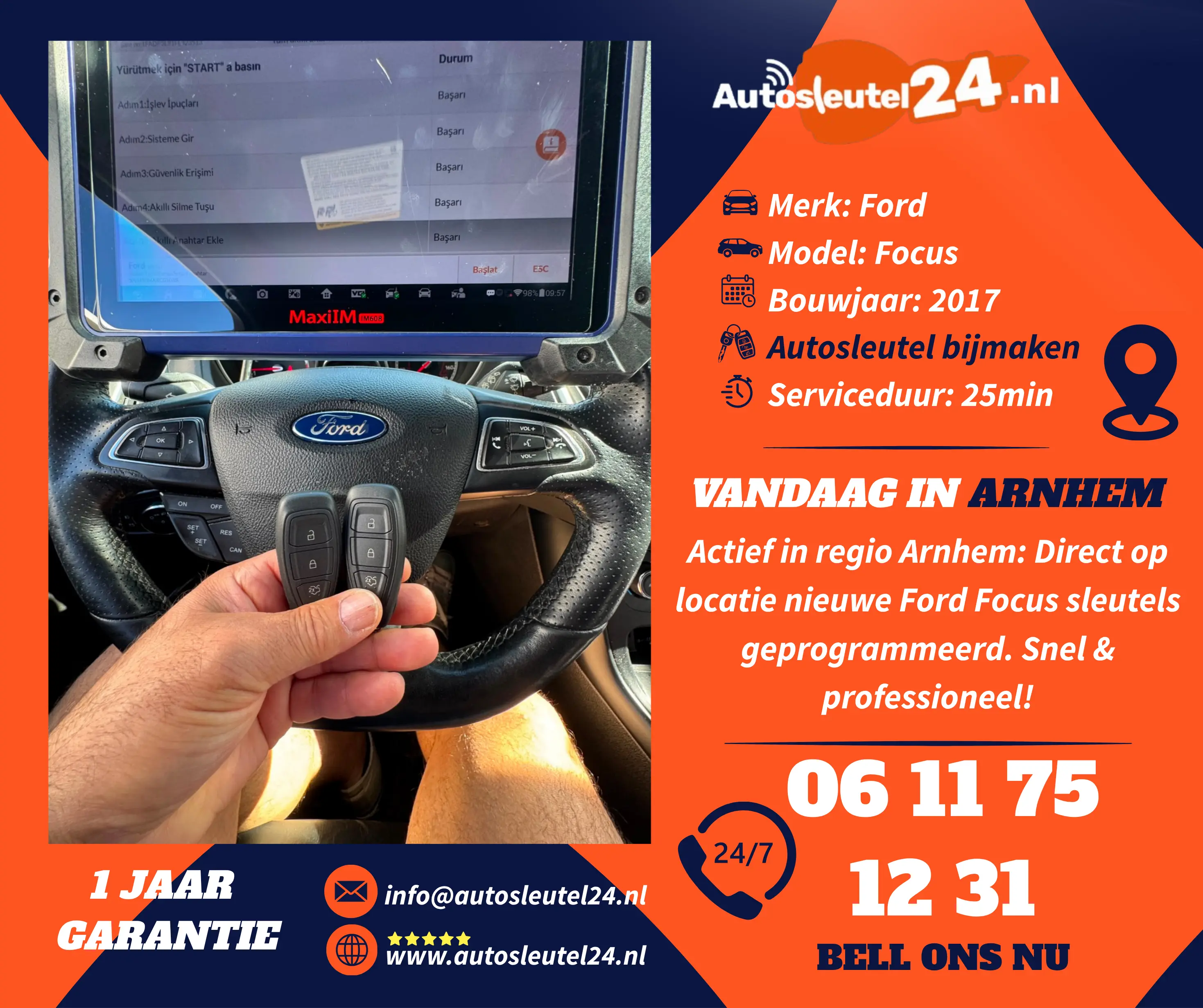 Ford Autosleutel Bijmaken Arnhem 3