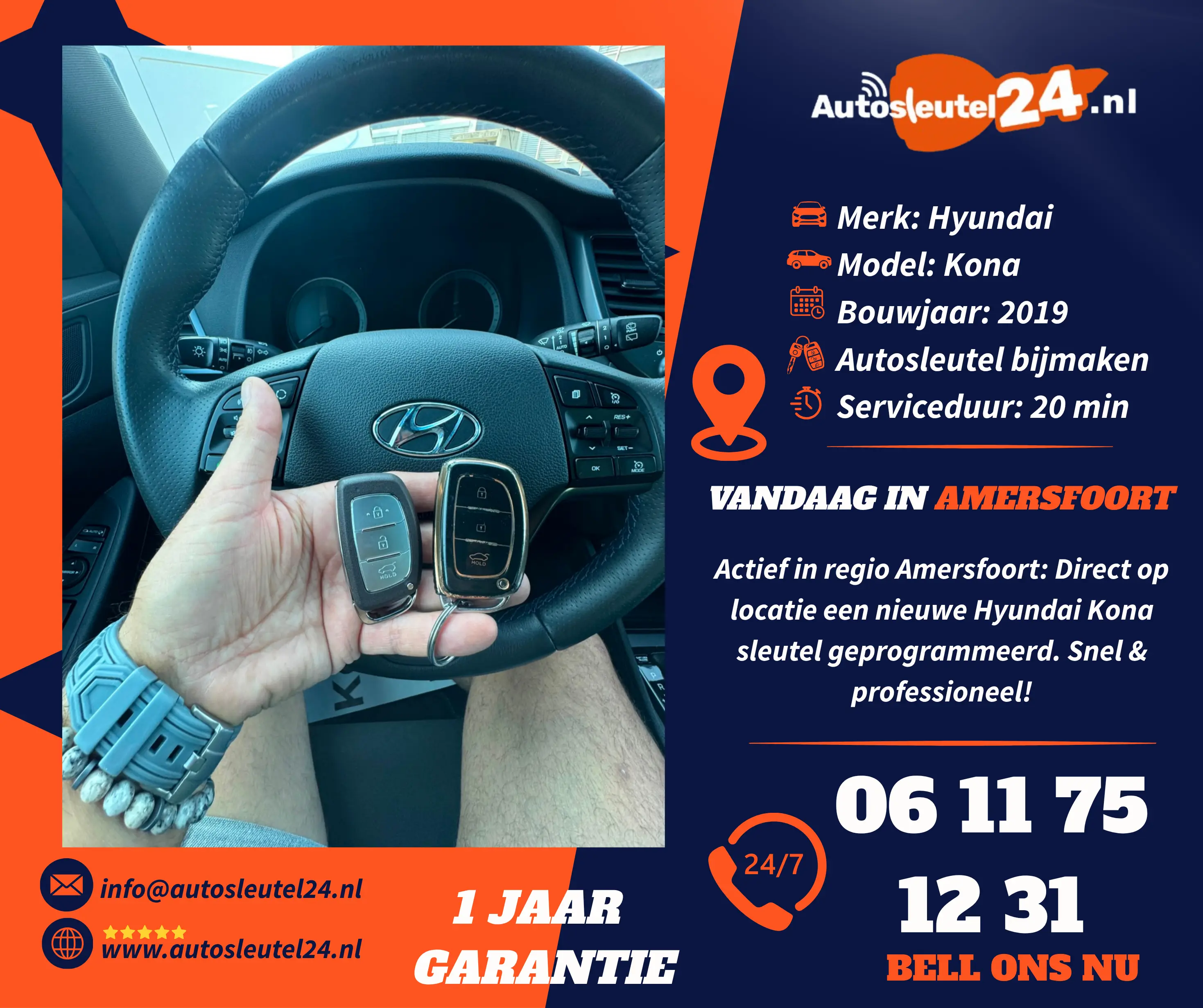 Hyundai autosleutel bijmaken
