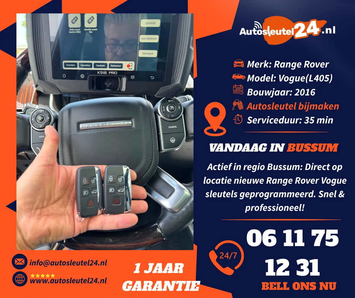Land Rover Autosleutel Bijmaken B3e980
