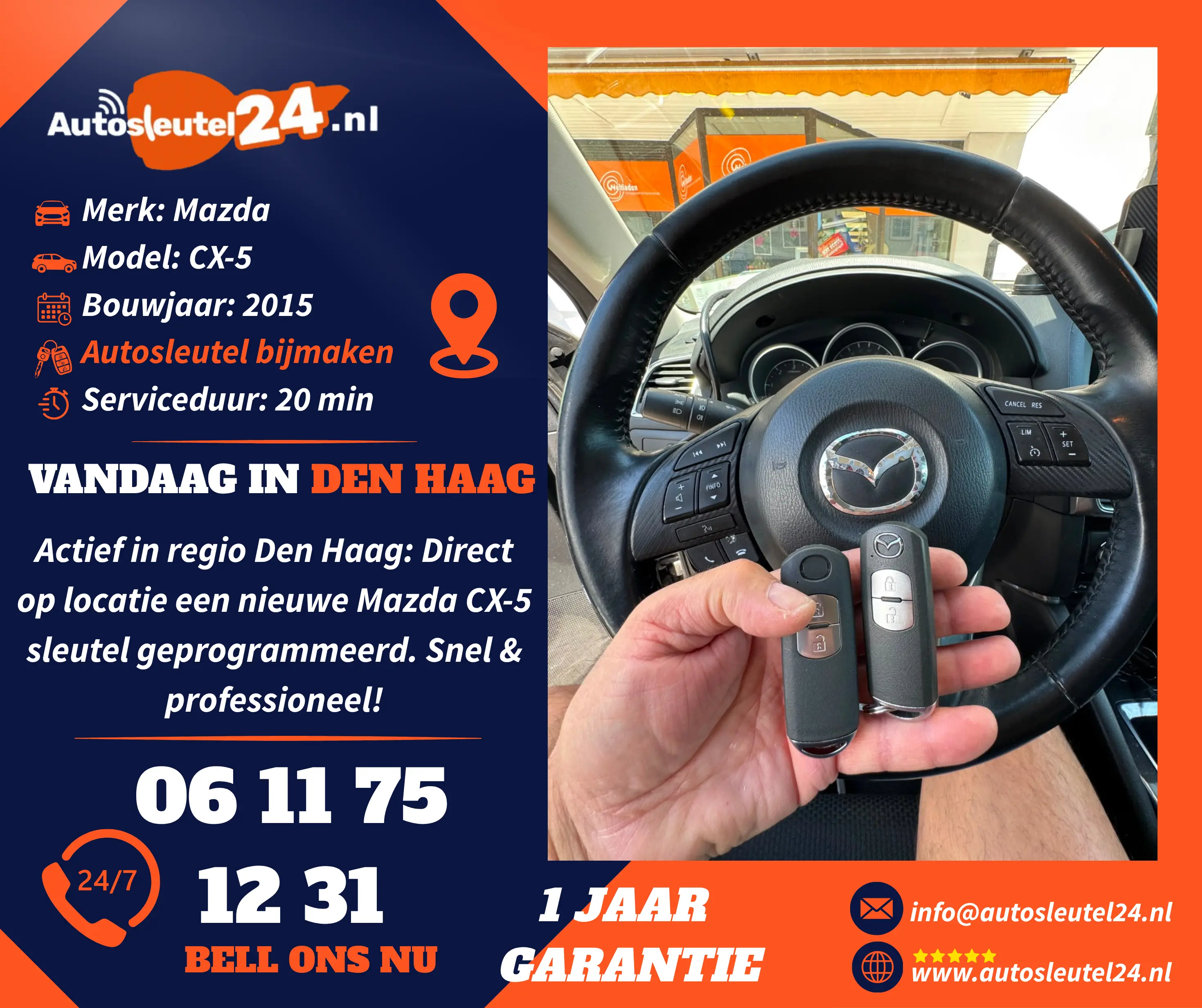 Mazda Autosleutel Bijmaken Den Haag 1