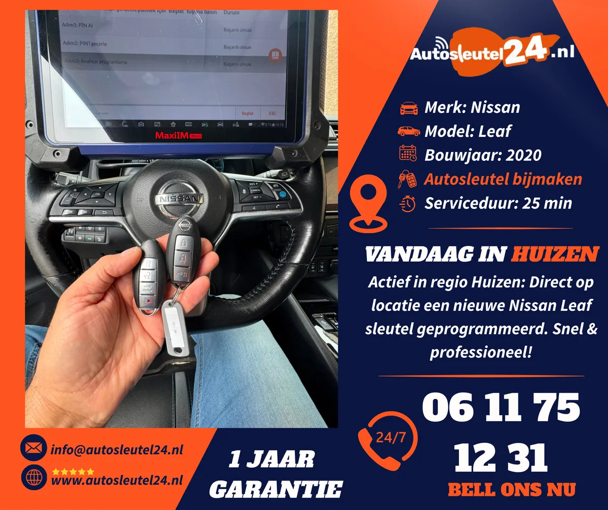 Nissan autosleutel bijmaken