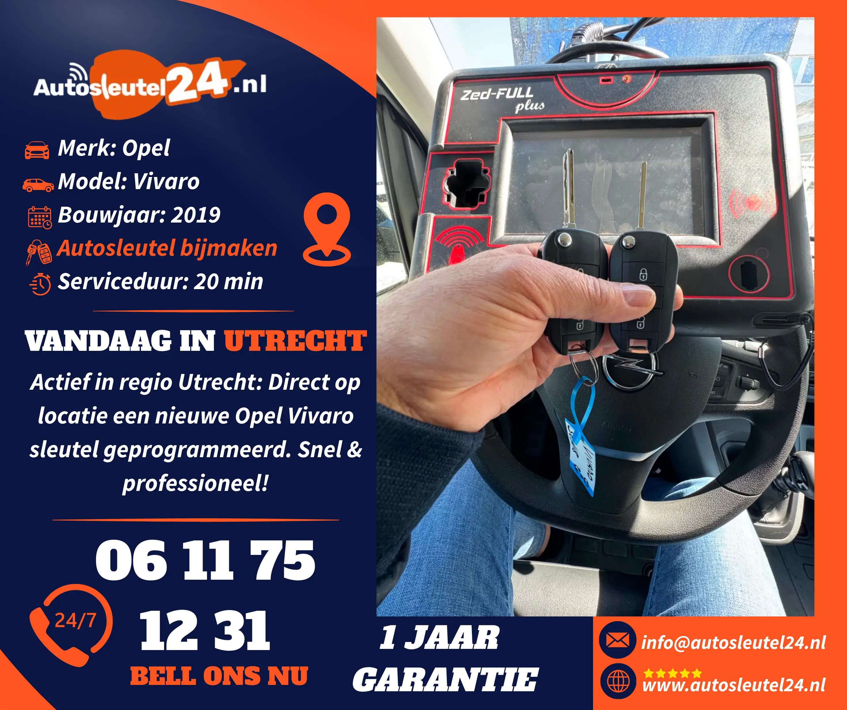 Opel autosleutel bijmaken
