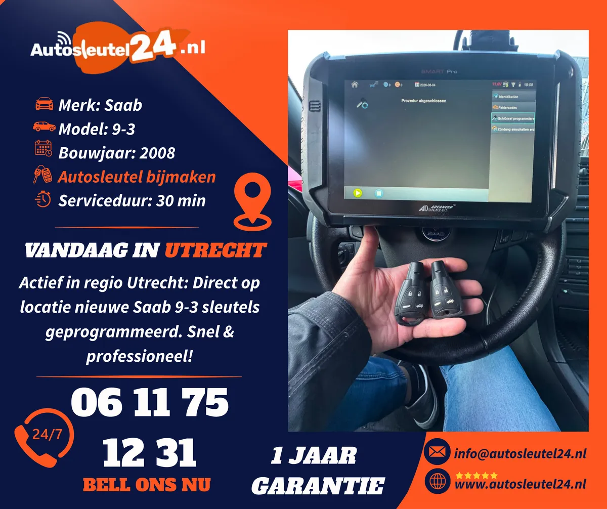 Saab autosleutel bijmaken