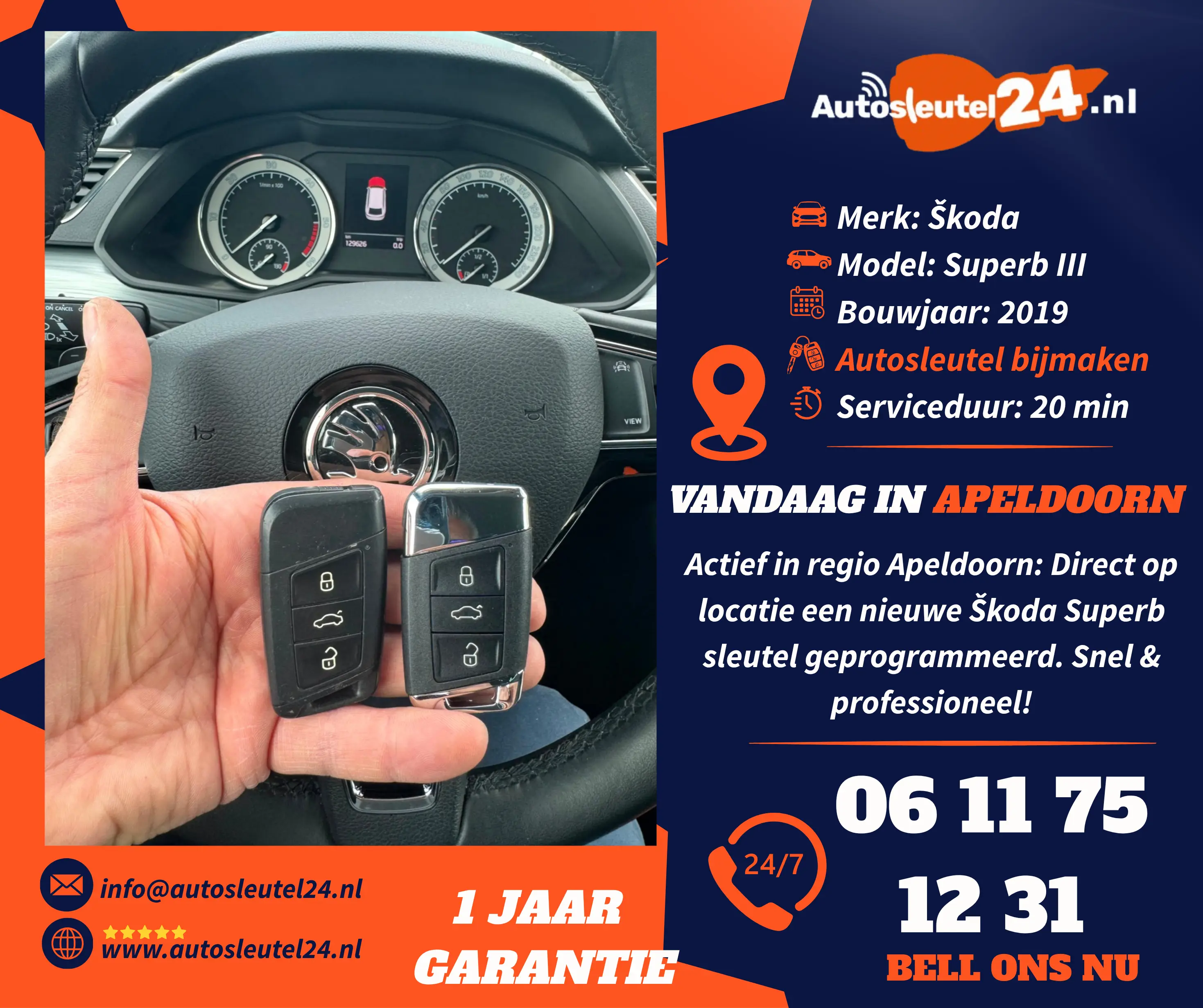 Skoda Autosleutel Bijmaken Rotterdam 2