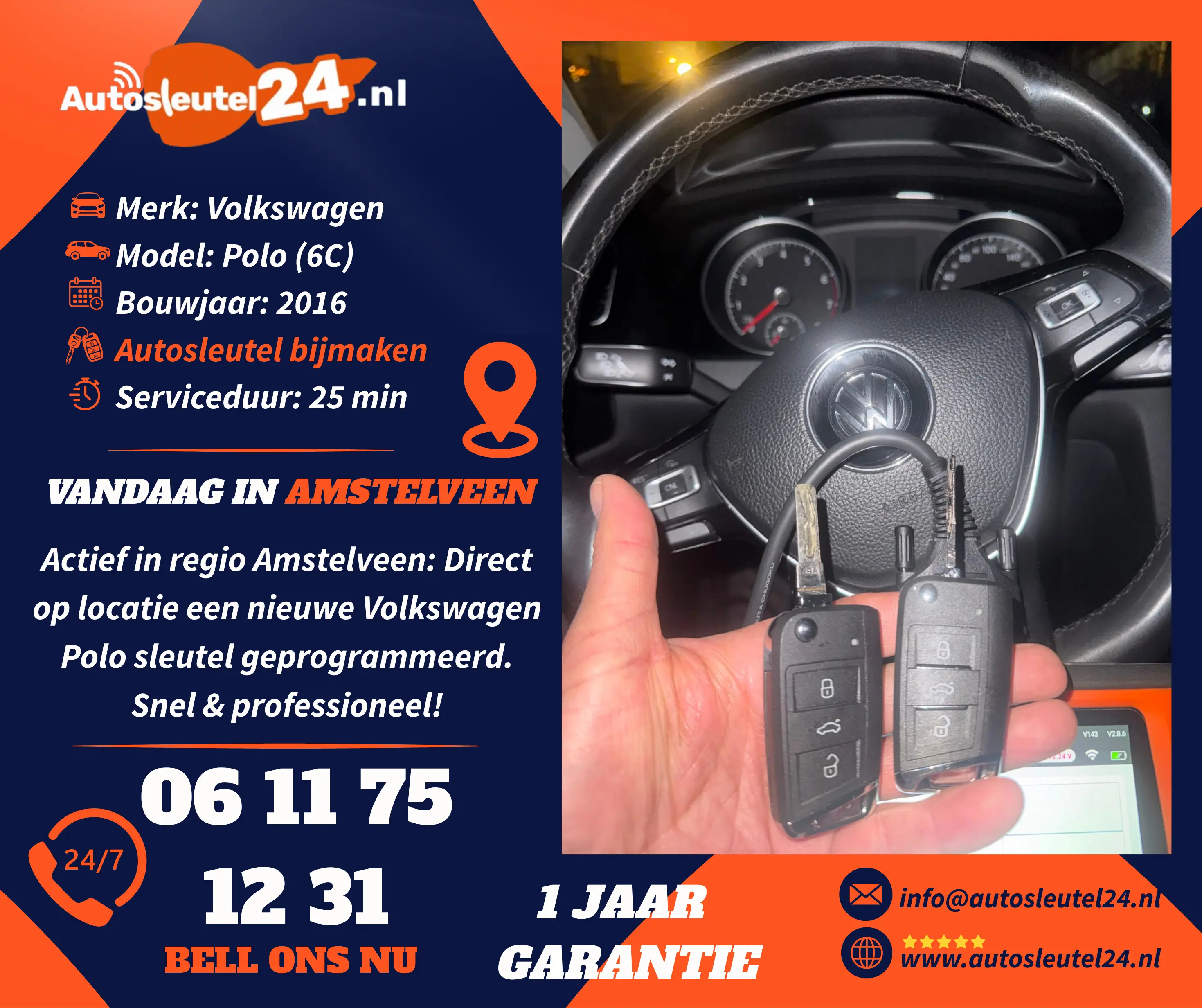 Volkswagen Autosleutel Bijmaken Den Haag 1