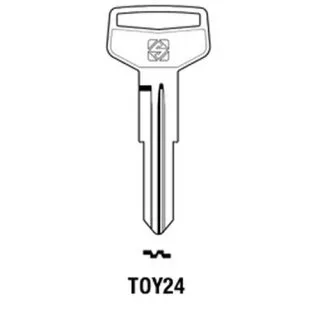 Autosleutel zonder chip geschikt voor Toyota Celica, Corolla G, Camry, Corolla 4 e.a. (24YTO)