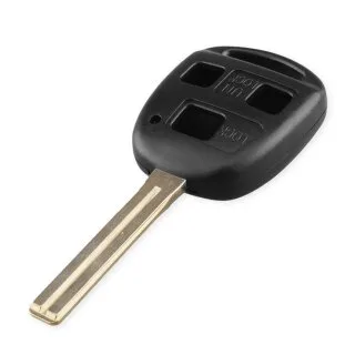 Sleutelbehuizing geschikt voor Toyota Avensis, Carina, Corolla, Yaris – 3 knoppen (51YRC1TO)