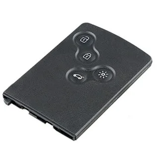 Smart key behuizing geschikt voor Renault Koleos, Scenic – 4 knoppen (17RC1RN)