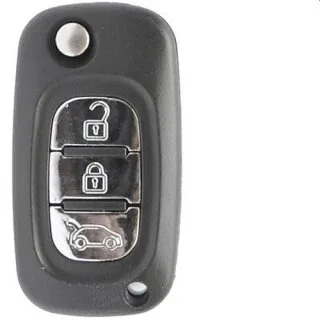 Klapsleutel met afstandsbediening geschikt voor Renault Logan, Symbol en Dacia – 3 knoppen – 433 MHz (EAR149IRN)
