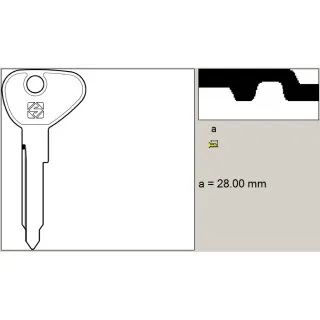 Autosleutel zonder startonderbreker (5OV)