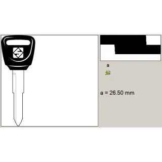 Autosleutel zonder startonderbreker (7PN4HO)