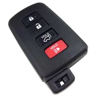 Smart key behuizing geschikt voor Toyota – 4 knoppen (06YRC1TO)