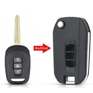 Klapsleutel behuizing geschikt voor Chevrolet Captiva – 3 knoppen (03RC1CH)