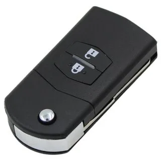 Klapsleutel behuizing geschikt voor Mazda 5, 6, CX-7, 2 e.a. – 2 knoppen (00RC1MA)