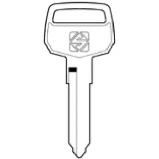 Autosleutel zonder chip geschikt voor Kawasaki (8RKW)