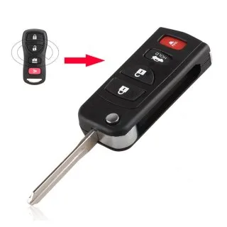 Klapsleutel behuizing geschikt voor Nissan – 3 knoppen (50RC1NI)