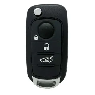 Klapsleutel met afstandsbediening geschikt voor Fiat Tipo, 500X en Jeep – 3 knoppen – 433 MHz (EAR129IFI)
