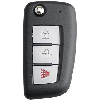 Klapsleutel met afstandsbediening geschikt voor Nissan X-Trail, Rogue, Ariya, Kicks – 3 knoppen – 433 MHz (08R1NI)