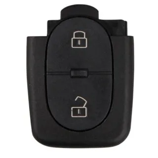 Sleutelbehuizing geschikt voor Audi A2, A3, A4, A5 e.a. – 2 knoppen (01RC1AU)