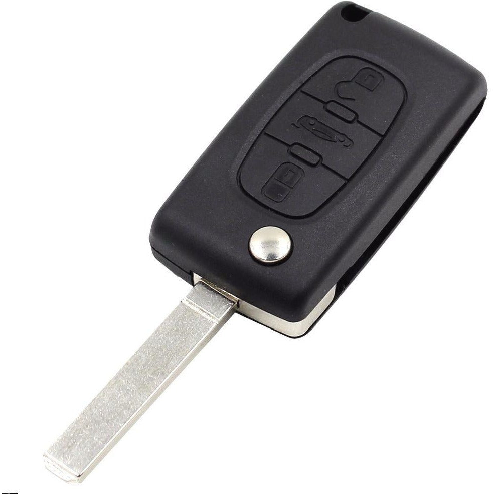Klapsleutel behuizing geschikt voor Citroën C2, C3, C4, C5 e.a. – 3 knoppen (18RC1CT)