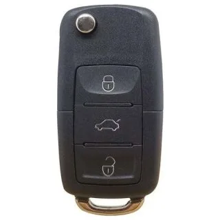 Klapsleutel met afstandsbediening geschikt voor Volkswagen Golf VI en Škoda – 3 knoppen – 434 MHz (14R1VV)