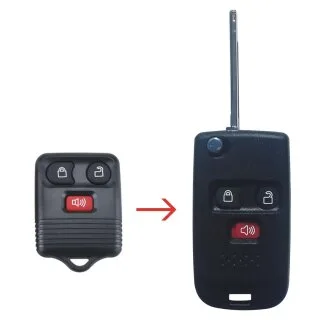 Klapsleutel behuizing geschikt voor Ford – 3 knoppen (04RC1FO)