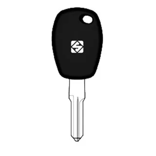 Sleutel zonder chip (lege behuizing) voor Renault en Dacia (2T14HU)