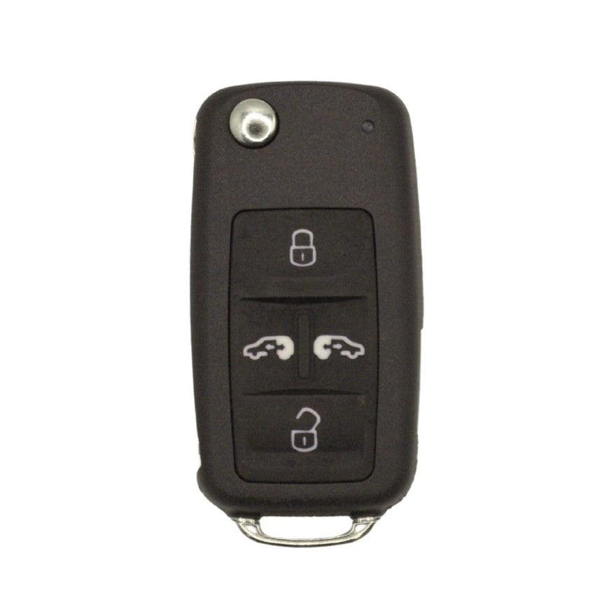 Klapsleutel behuizing geschikt voor Volkswagen Caravelle, Multivan, Sharan en Seat – 4 knoppen (19RC1VV)