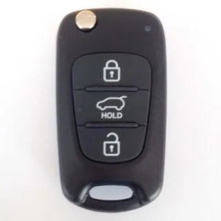 Klapsleutel met afstandsbediening geschikt voor Hyundai – 3 knoppen – 433 MHz (05R1HY)