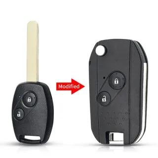Klapsleutel behuizing geschikt voor Honda Civic, CR-V, Jazz, CR-Z – 2 knoppen (02RC1HO)