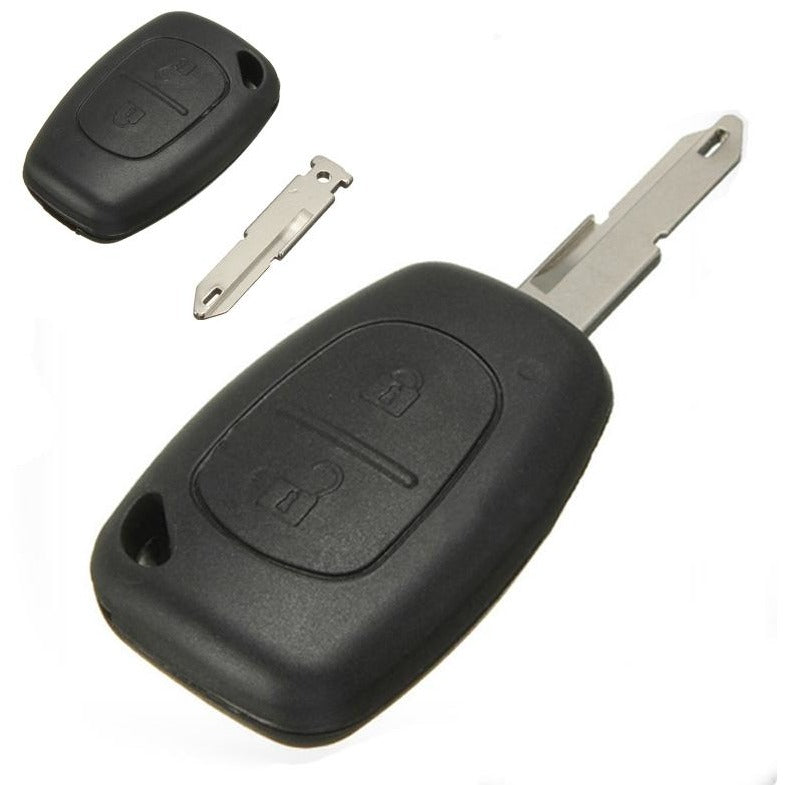 Sleutelbehuizing geschikt voor Renault Trafic, Kangoo, Master en Nissan – 2 knoppen (51RC1RN)
