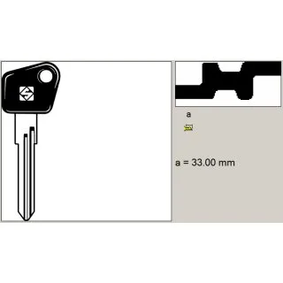 Autosleutel zonder startonderbreker (7PSWA)
