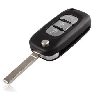 Klapsleutel behuizing geschikt voor Smart 453, ForFour, ForTwo en Fiat – 3 knoppen (02RC1SM)