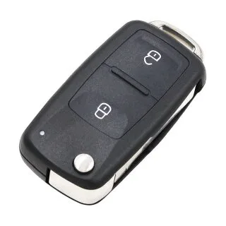 Klapsleutel met afstandsbediening geschikt voor Volkswagen Amarok, Transporter, Beetle, Beetle Cabriolet e.a. – 3 knoppen – 434 MHz (04R1VV)