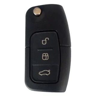 Klapsleutel met afstandsbediening geschikt voor Ford S-Max, Mondeo, Galaxy, Focus e.a. – 3 knoppen – 433 MHz – ID63 (04R1FO)