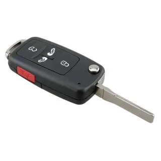 Klapsleutel met afstandsbediening geschikt voor Volkswagen Jetta, Golf, Beetle, Eos e.a. – 4 knoppen – 433 MHz – ID48 (03R1VV)