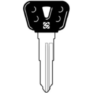 Autosleutel zonder chip geschikt voor Yamaha (9P2YH)