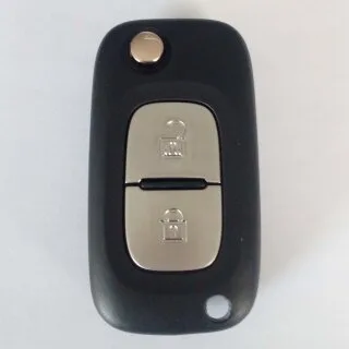 Klapsleutel met afstandsbediening geschikt voor Nissan – 2 knoppen – 433 MHz (EAR110INI)