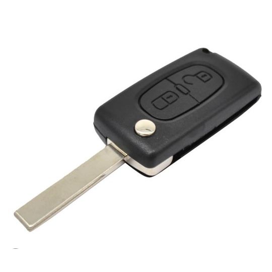 Klapsleutel behuizing geschikt voor Citroën Berlingo, C3, DS3 en Peugeot – 2 knoppen (14RC1CT)